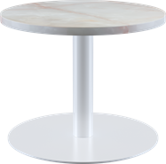 White Halo Side Table